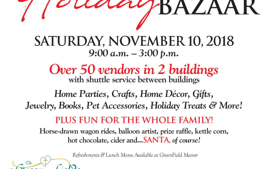 Shop ‘Til You Drop at The GreenFields 2018 Holiday Bazaar
